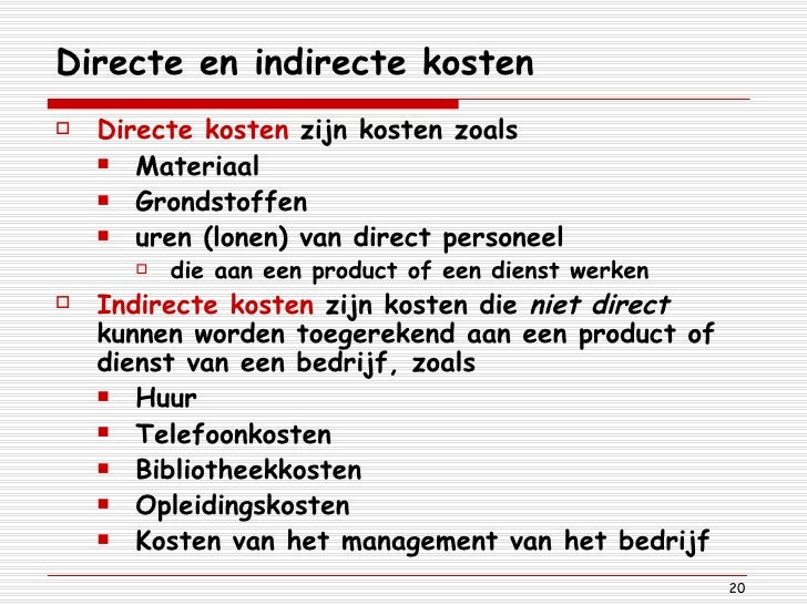 directe kosten voorbeelden directe kosten voorbeelden